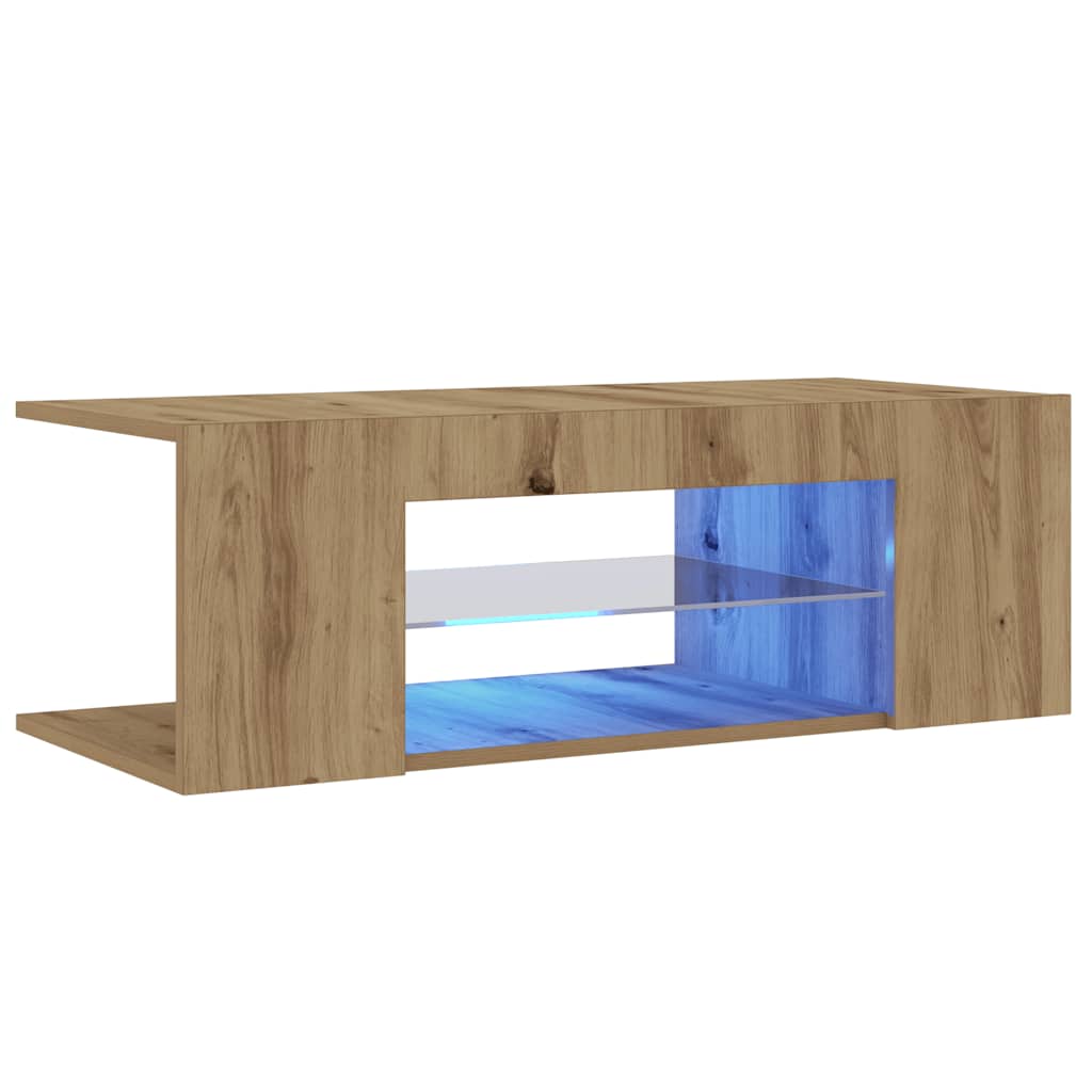 Meuble Tv Avec Lumières Led Bois D'ingénierie