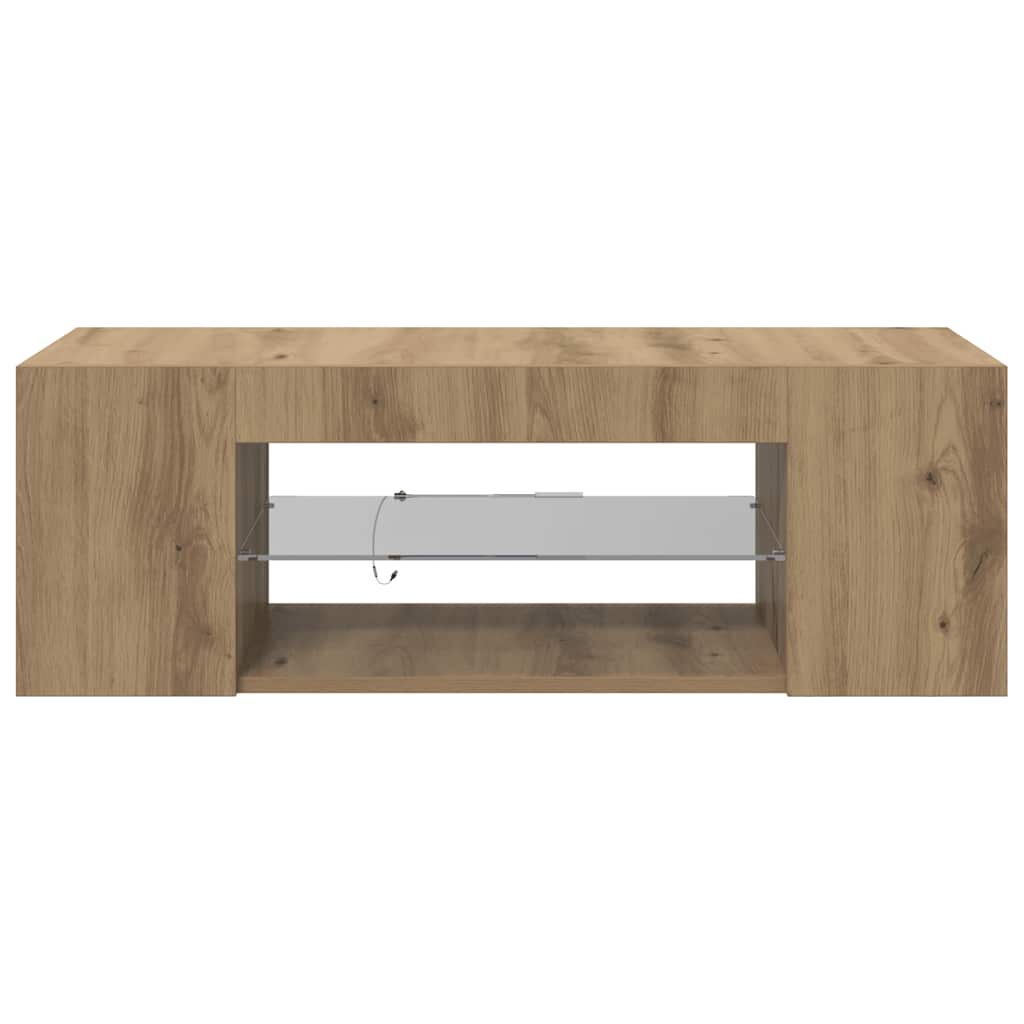 Meuble Tv Avec Lumières Led Bois D'ingénierie