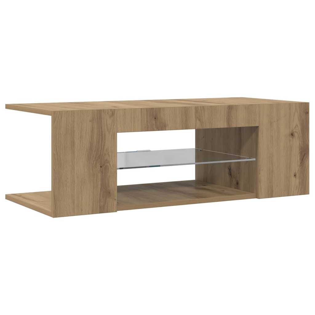Meuble Tv Avec Lumières Led Bois D'ingénierie