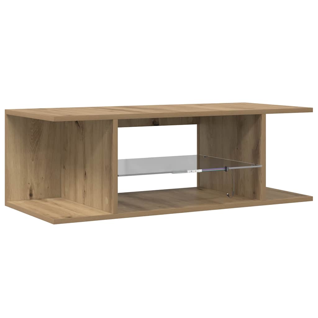 Meuble Tv Avec Lumières Led Bois D'ingénierie