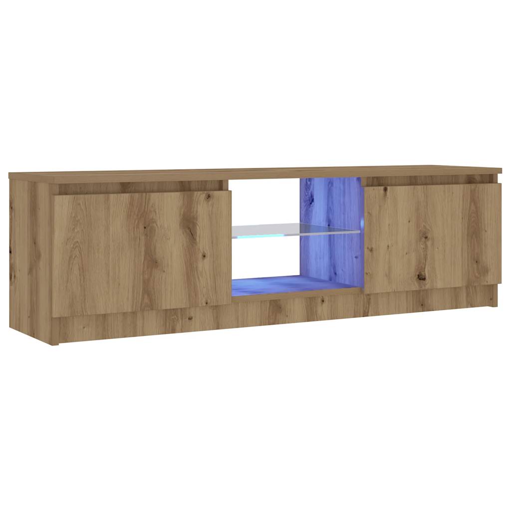 Meuble Tv Avec Lumières Led Bois D'ingénierie