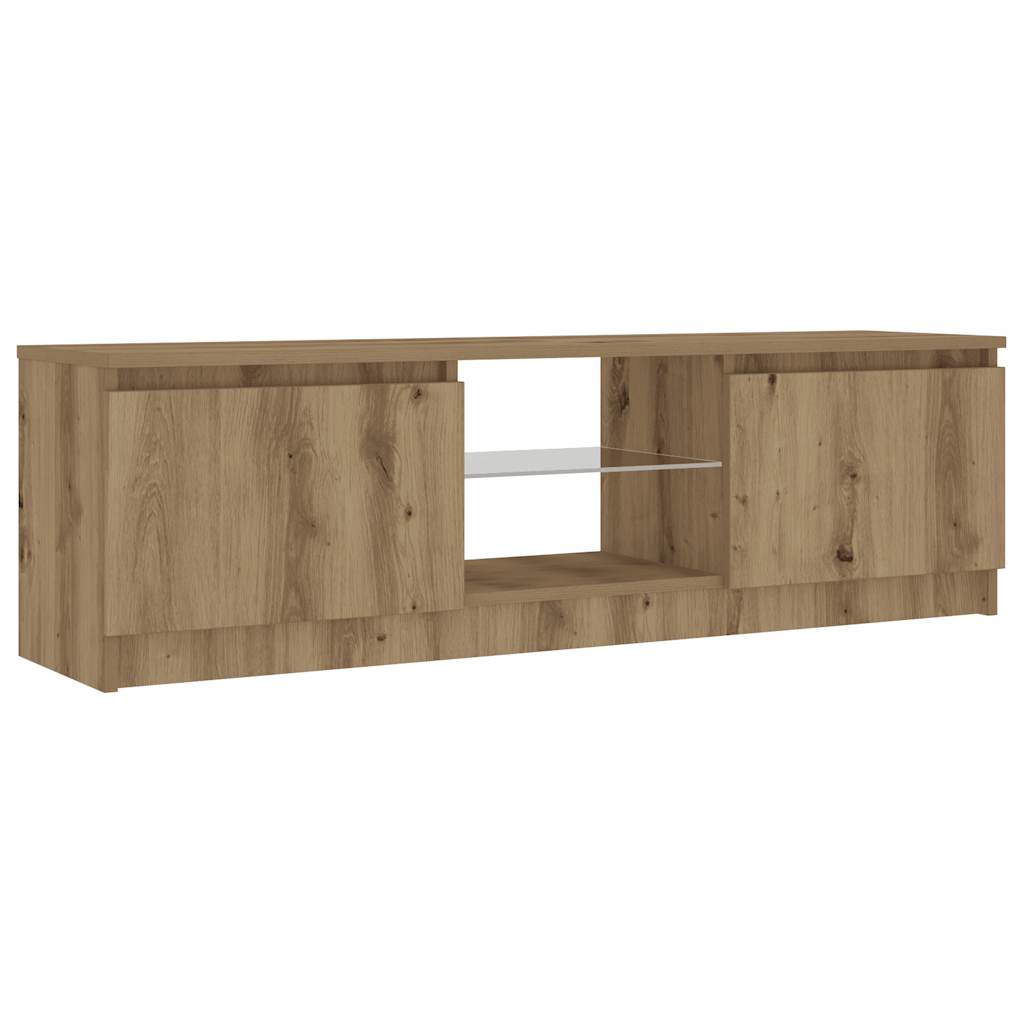 Meuble Tv Avec Lumières Led Bois D'ingénierie