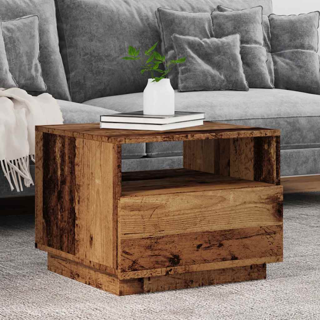 Table Basse Avec Lumières Led 90X49X40 Cm