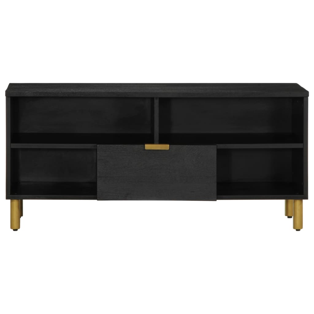Meuble Tv Noir 100X33X46 Cm Bois D'ingénierie