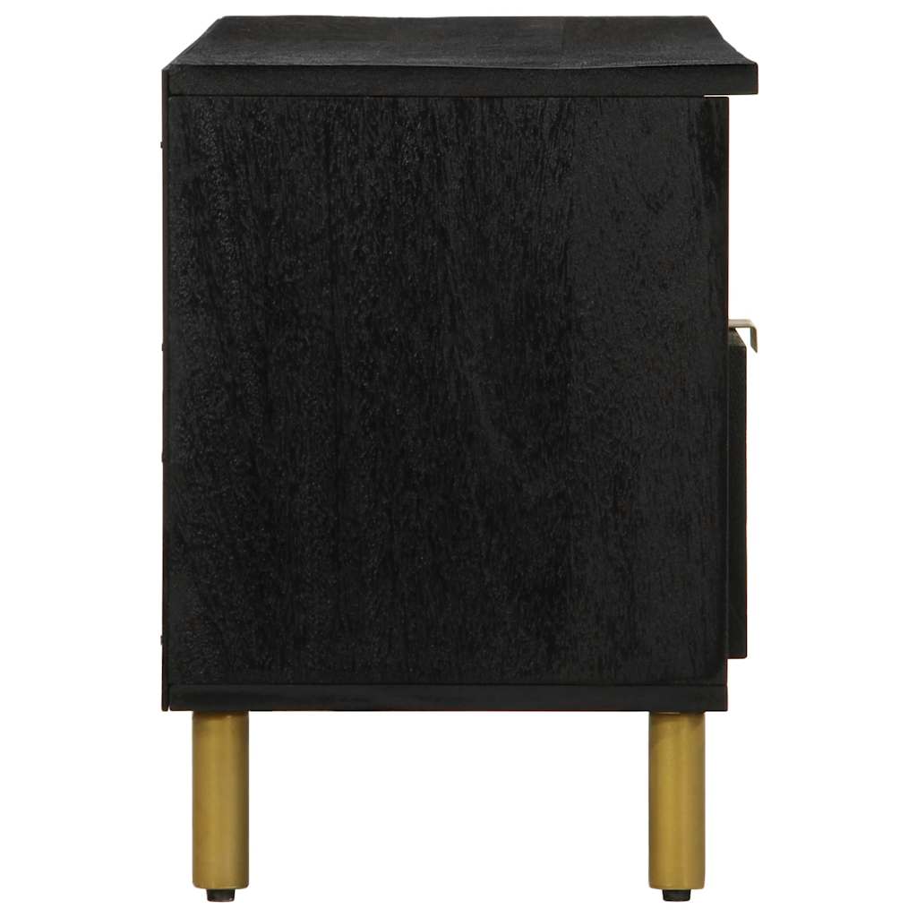 Meuble Tv Noir 100X33X46 Cm Bois D'ingénierie