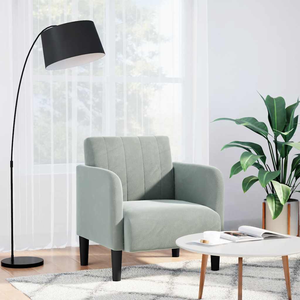 Fauteuil Avec Accoudoirs 54 Cm Velours