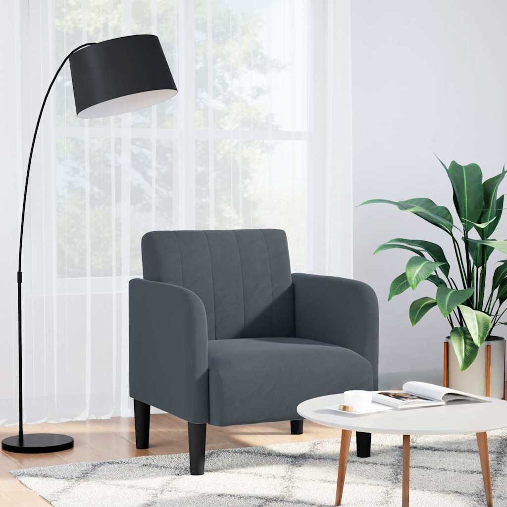 Fauteuil Avec Accoudoirs 54 Cm Velours