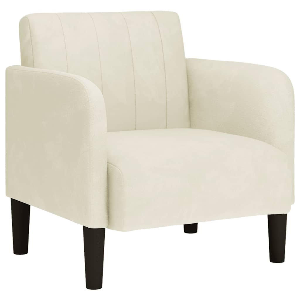 Fauteuil Avec Accoudoirs 54 Cm Velours
