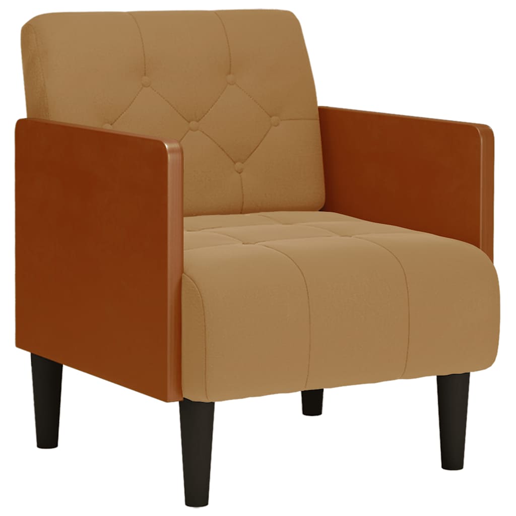 Fauteuil Avec Accoudoirs 55 Cm Velours