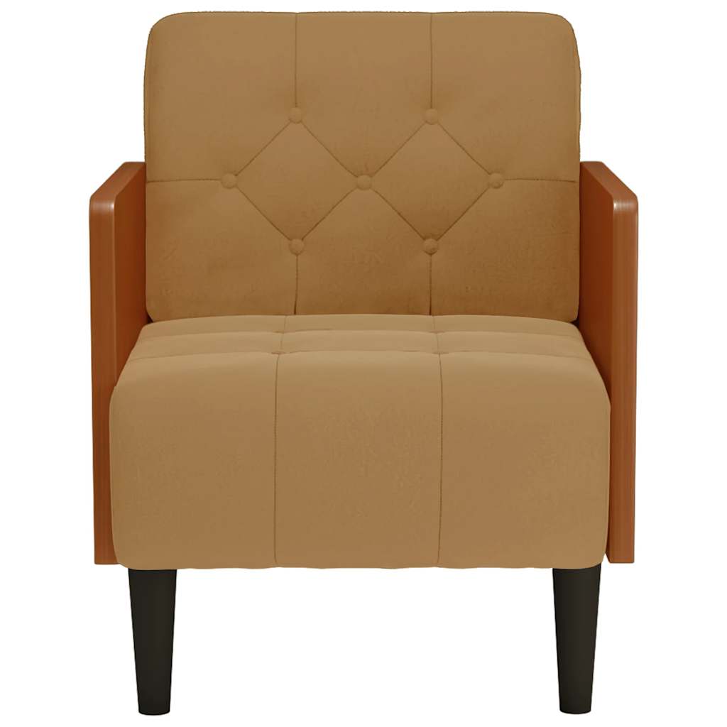 Fauteuil Avec Accoudoirs 55 Cm Velours