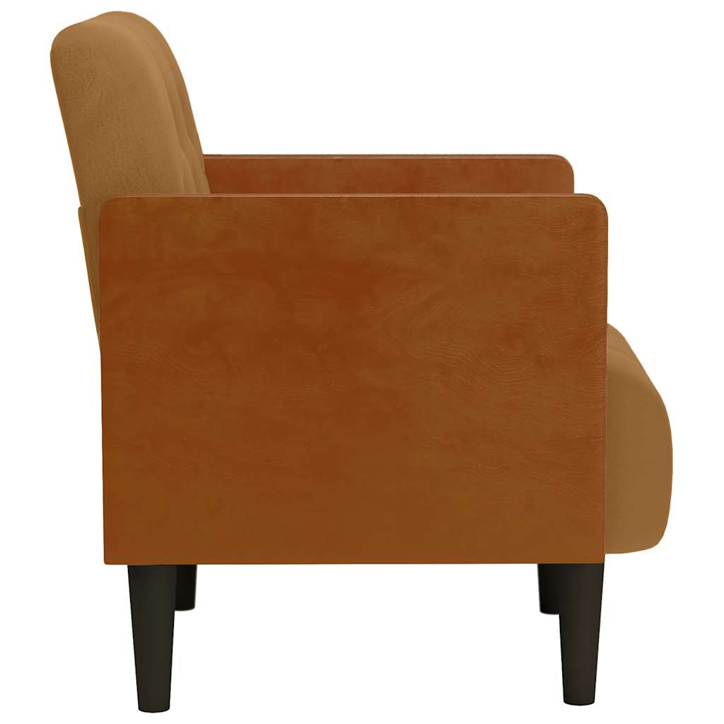 Fauteuil Avec Accoudoirs 55 Cm Velours