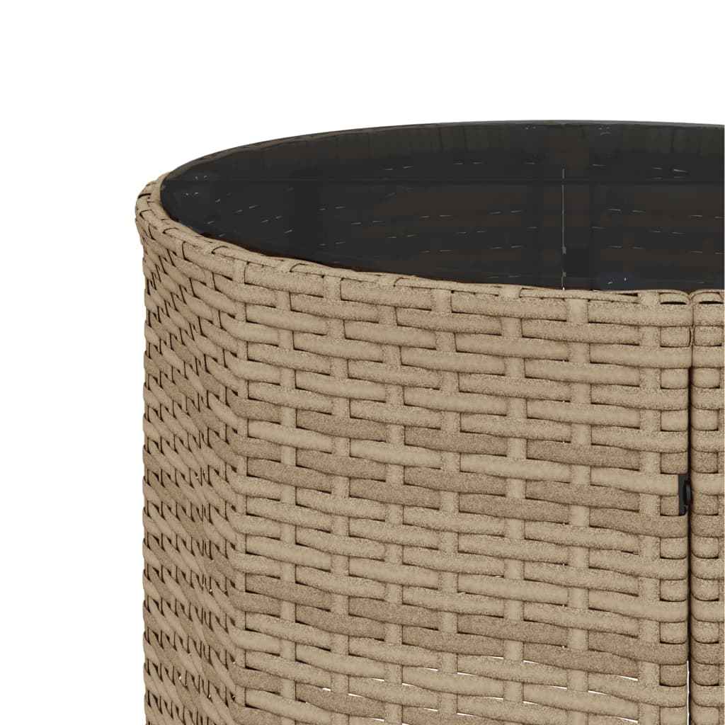 Canapé De Jardin Avec Table Coussins Beige Résine Tressée Beige Et Gris Clair