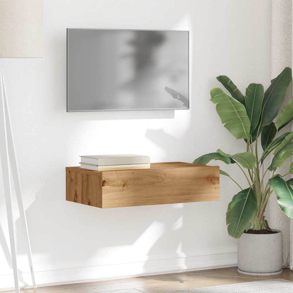 Meuble Tv Avec Éclairages Led 60X35X15,5 Cm