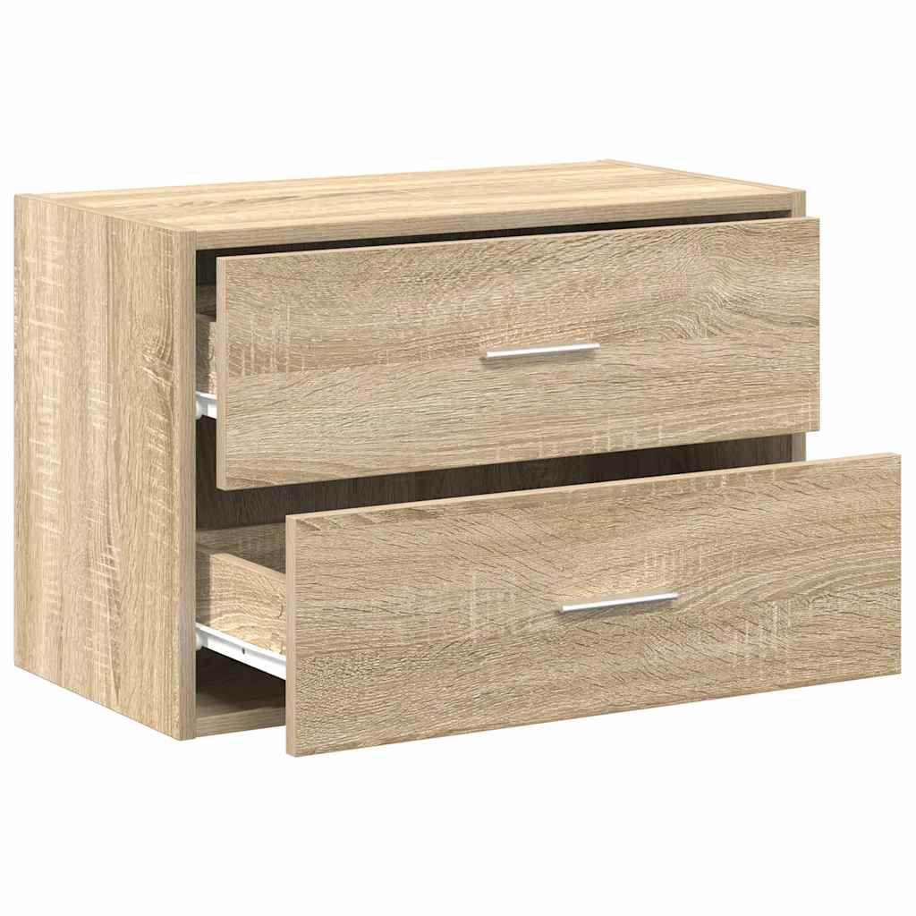 Sonoma Oak Cabinet with 2 Drawers 60x31x40 cm Engineered Wood