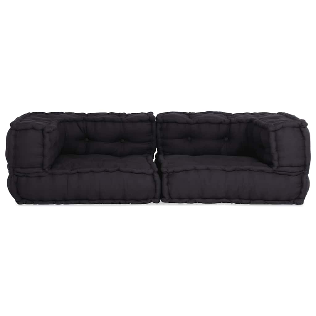 Canapé Modulaire 2 Places 140X70X36 Tissu