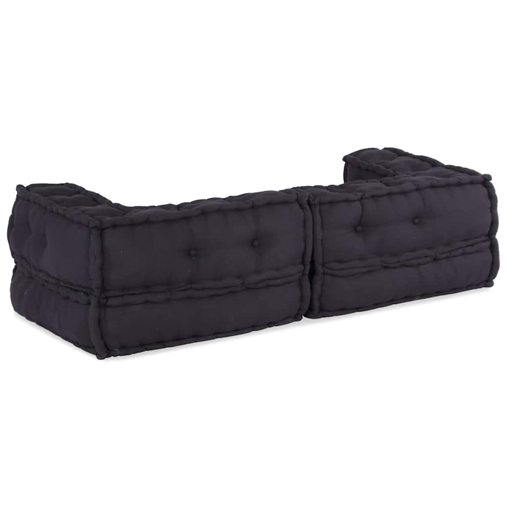 Canapé Modulaire 2 Places 140X70X36 Tissu
