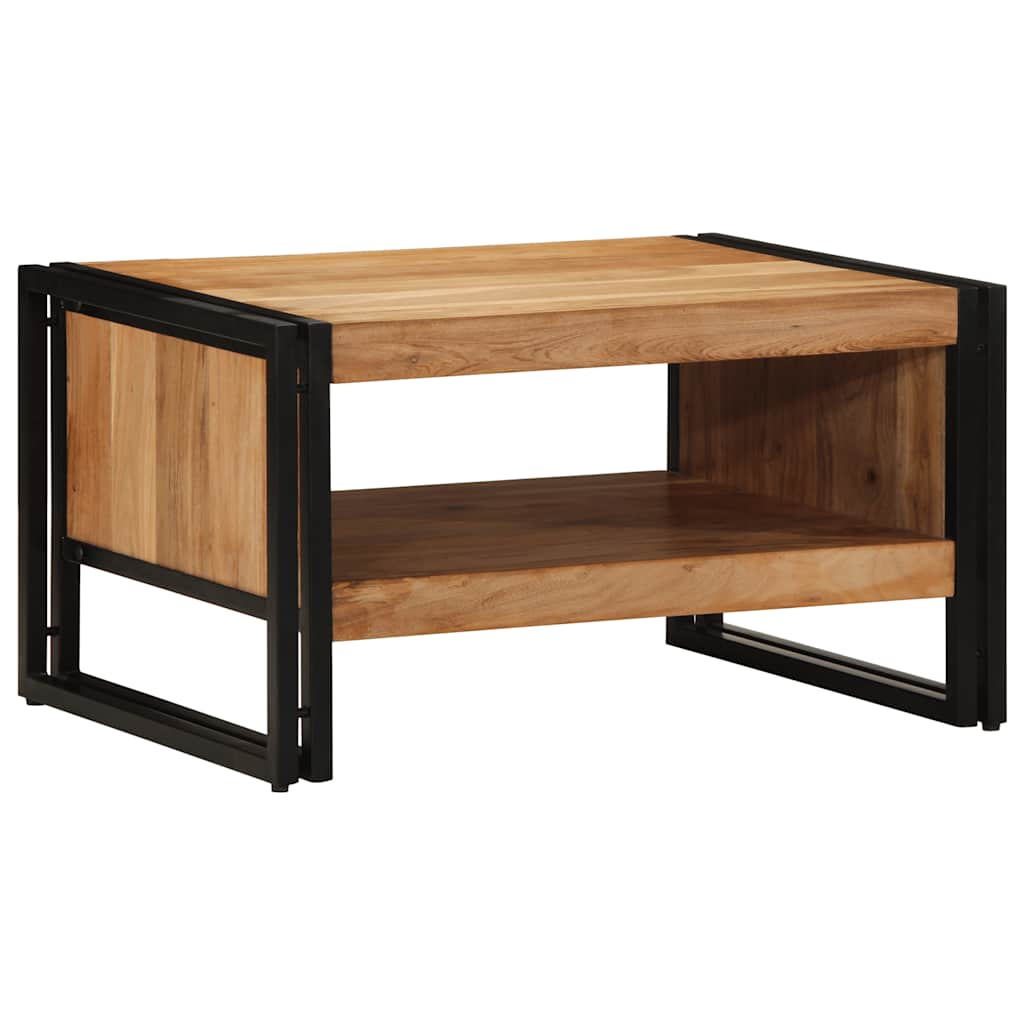 Table Basse Multicolore 70X50X38 Cm Bois De Récupération Massif