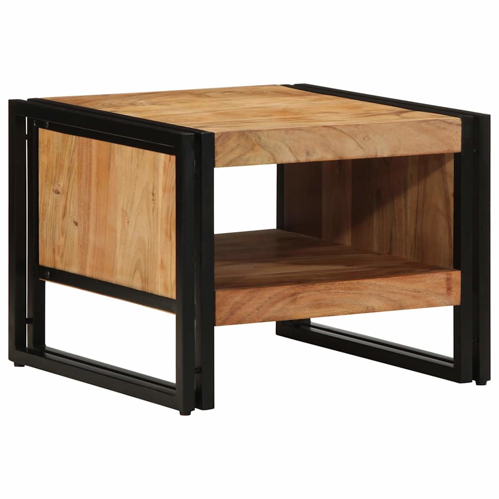 Table Basse Multicolore 70X50X38 Cm Bois De Récupération Massif