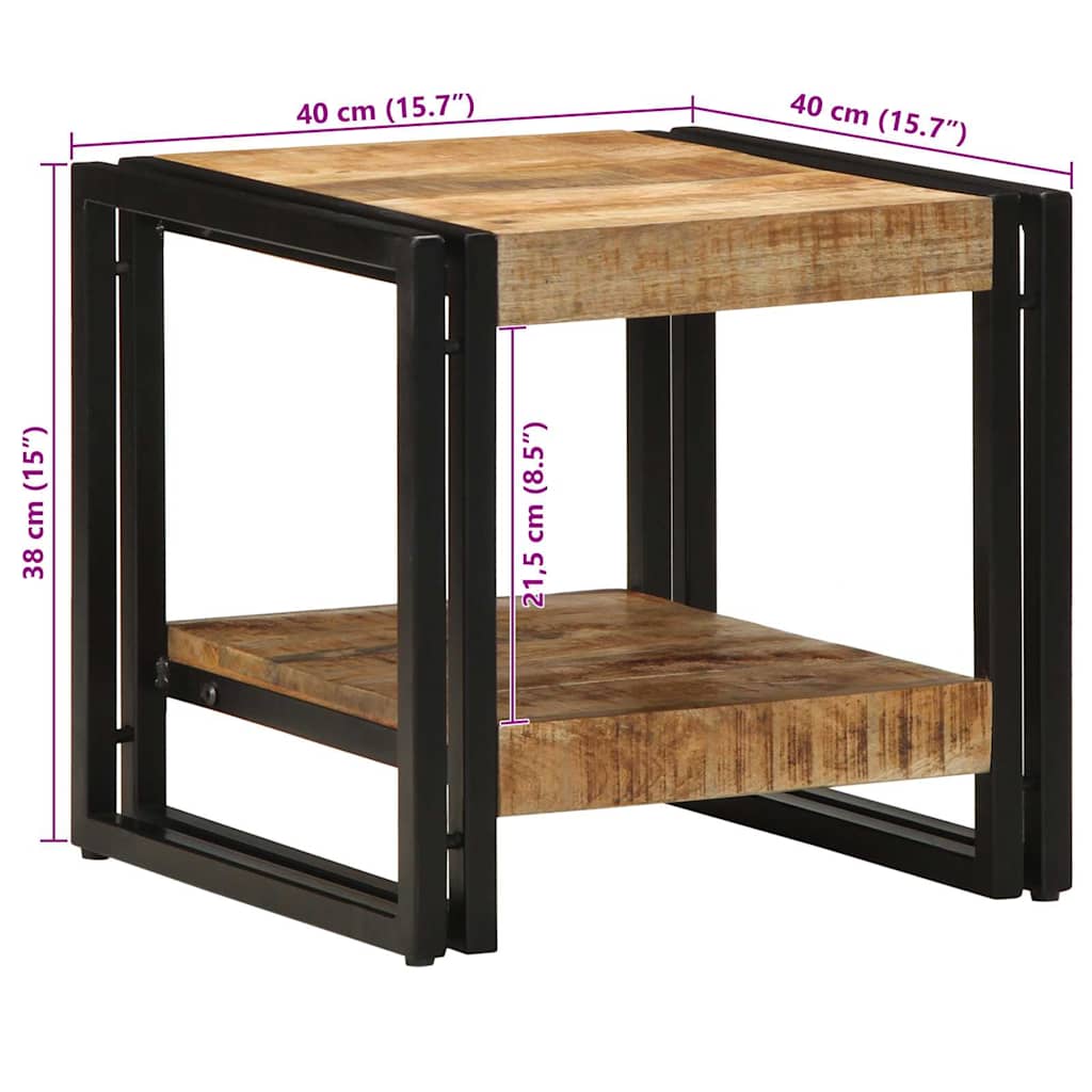 Table Basse Marron Bois De Mangue Massif