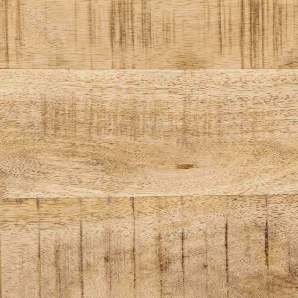 Meuble Tv Mural 100X32X25 Cm Bois Massif Manguier Brut