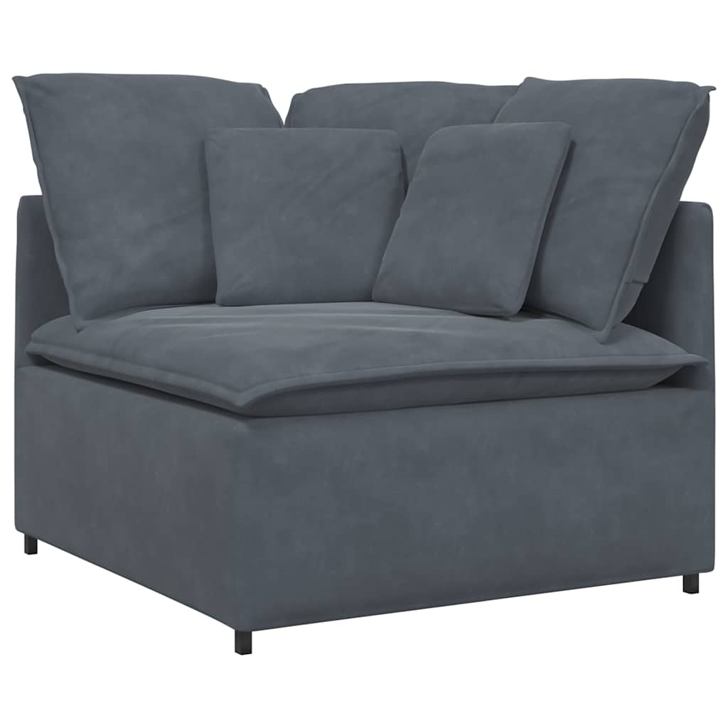 Canapé Modulaire Avec Coussins En Velours