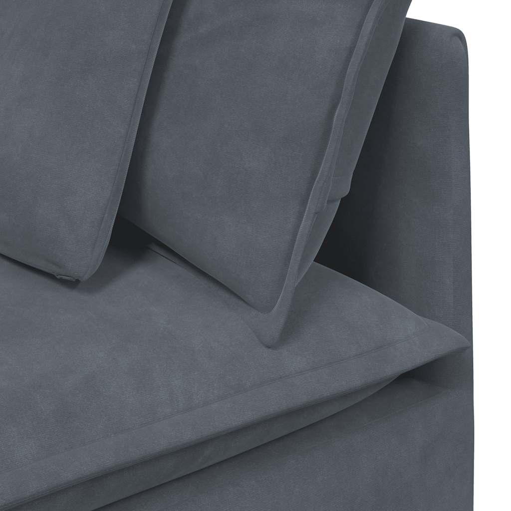 Canapé Modulaire Avec Coussins En Velours