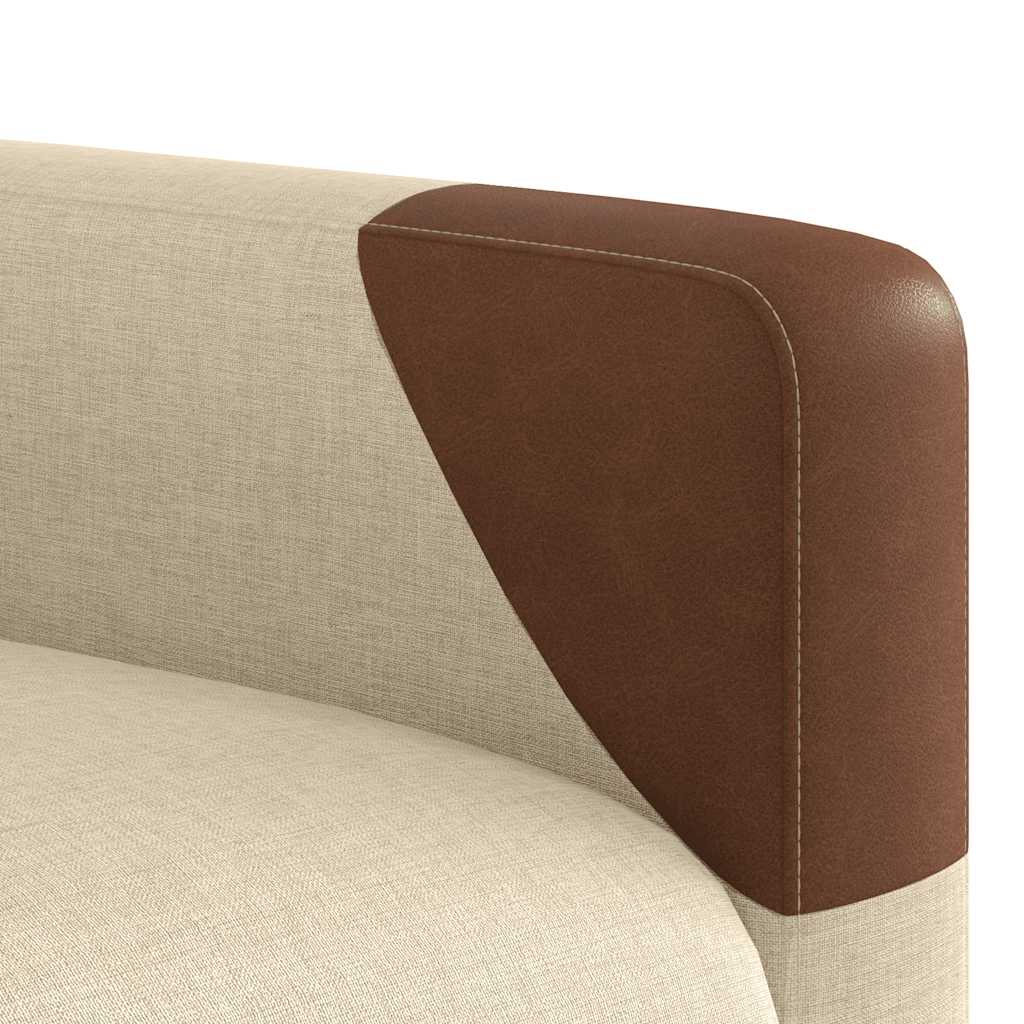 Fauteuil Inclinable De Massage Électrique Tissu Crème
