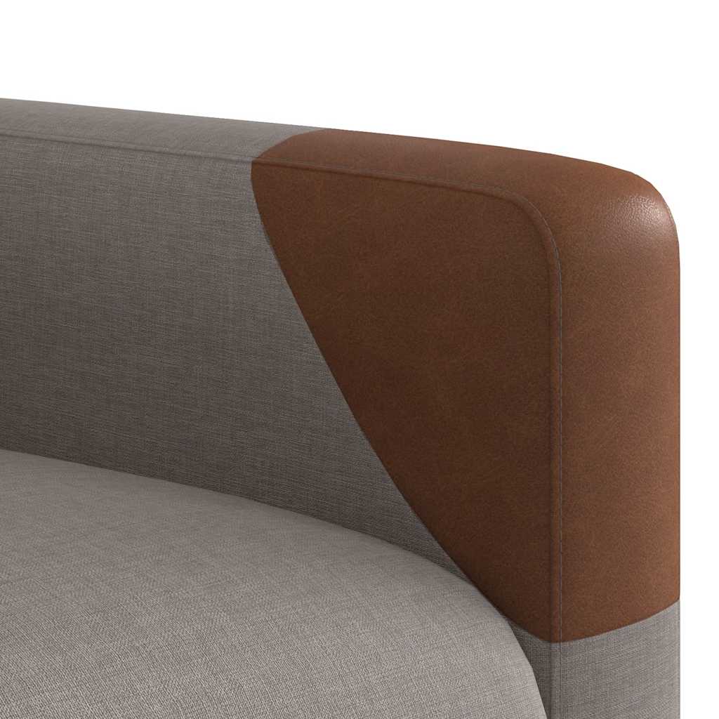 Fauteuil De Massage Inclinable Électrique Tissu Taupe