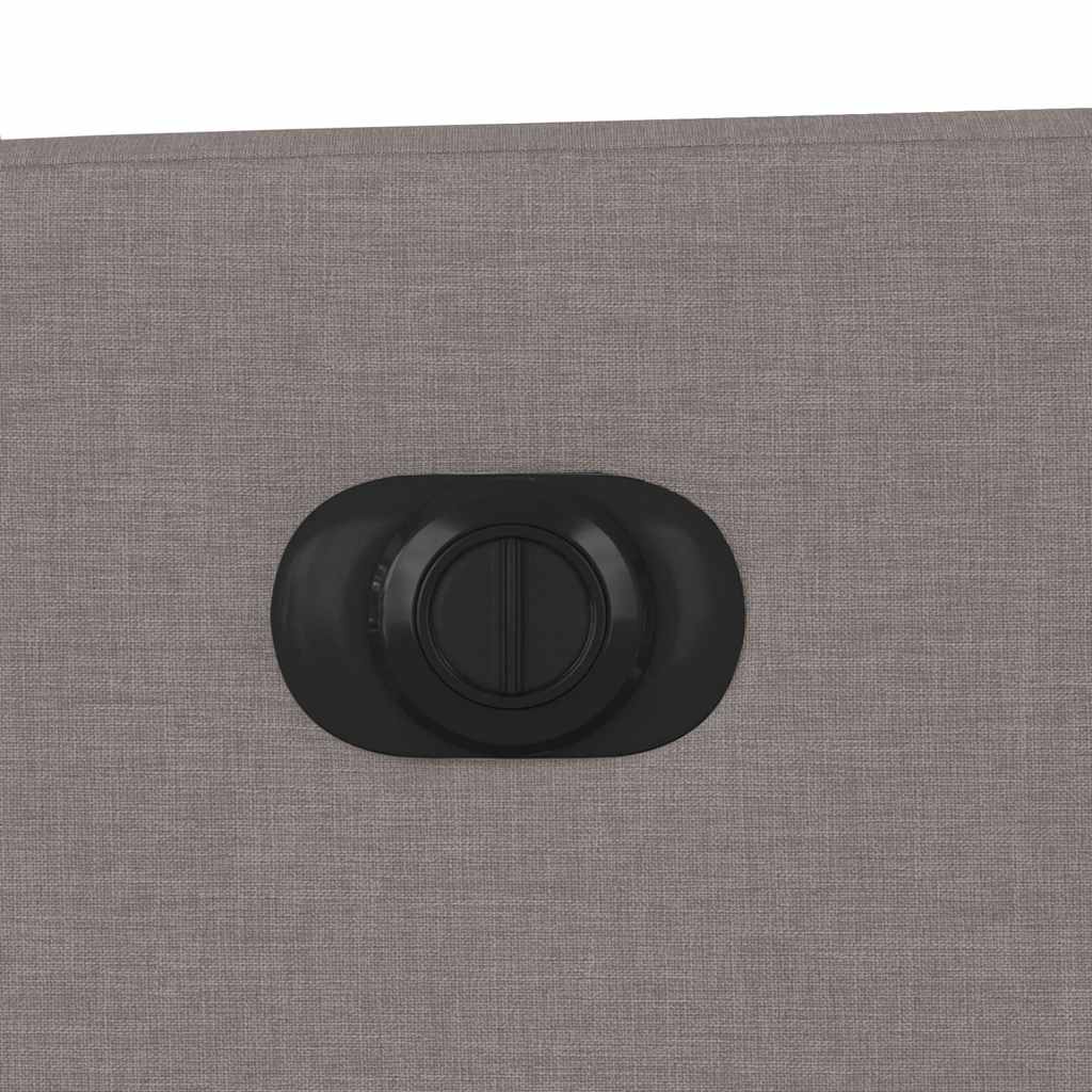 Fauteuil De Massage Inclinable Électrique Tissu Taupe