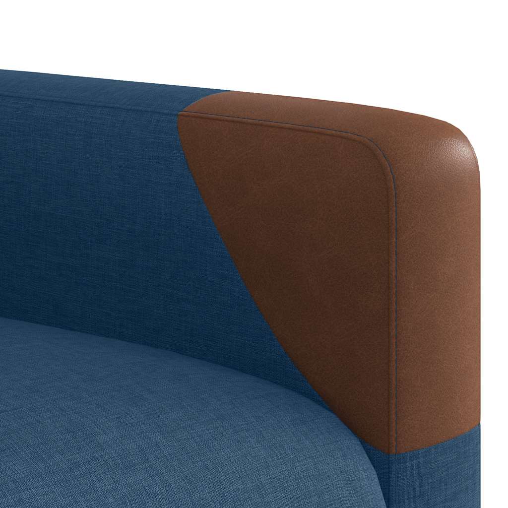 Fauteuil Inclinable De Massage Électrique Tissu Bleu