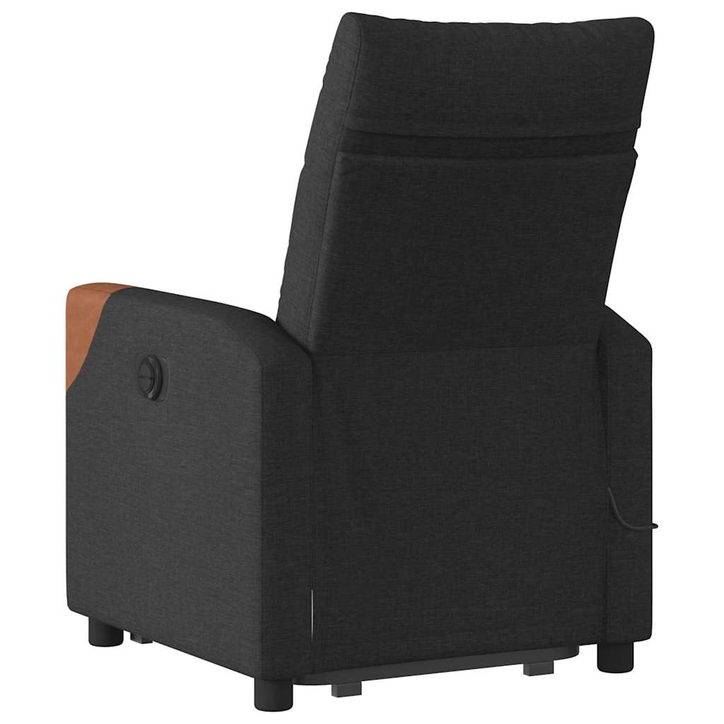 Fauteuil De Massage Inclinable Tissu Noir