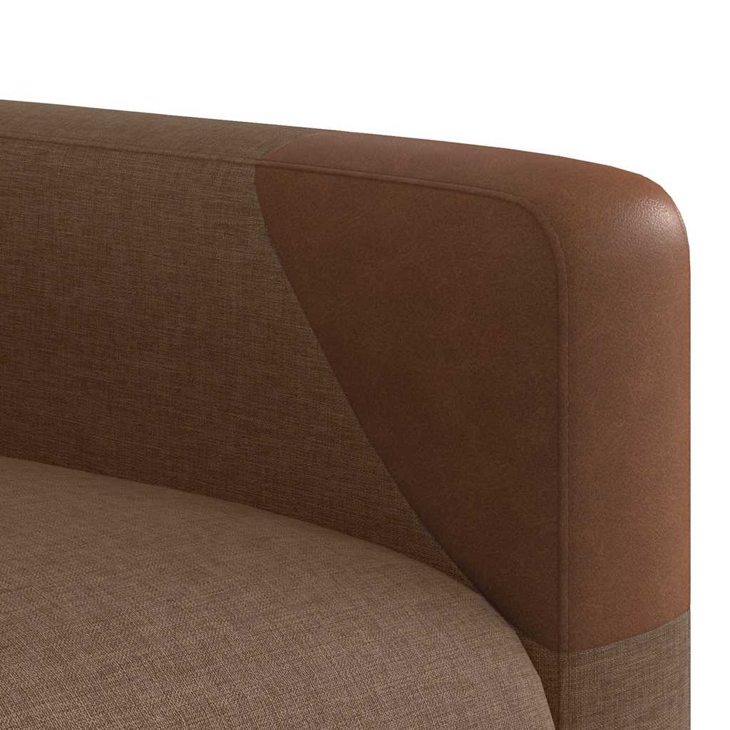 Fauteuil De Massage Inclinable Tissu Marron