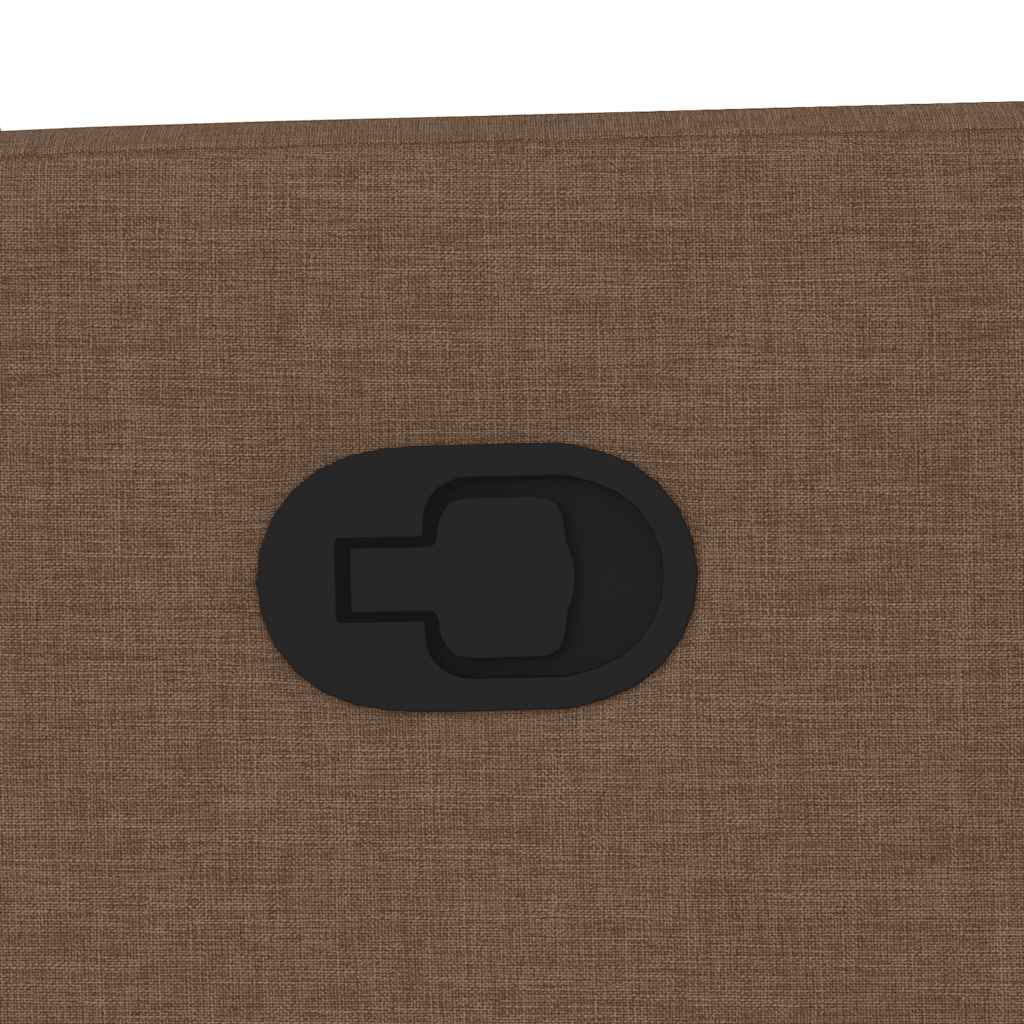 Fauteuil De Massage Inclinable Tissu Marron