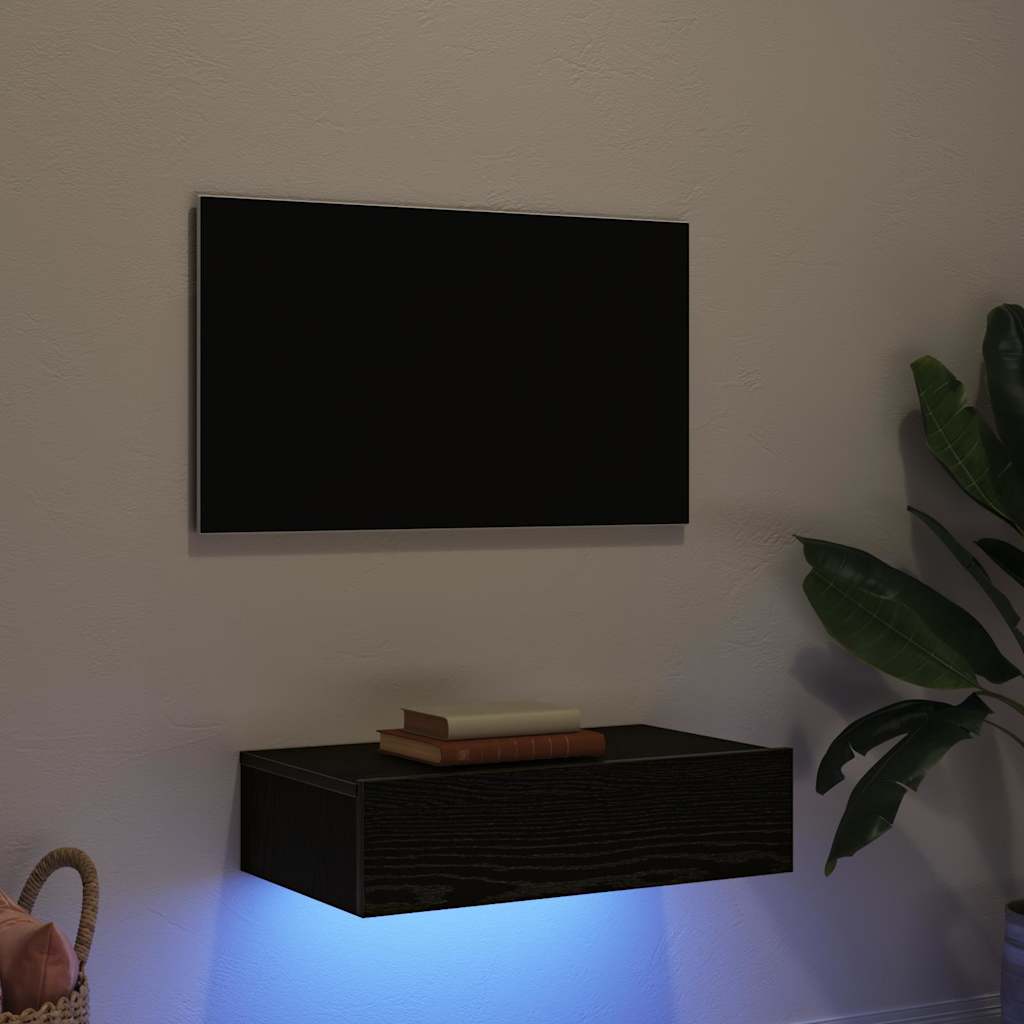 Meuble Tv Avec Éclairages Led 60X35X15,5 Cm