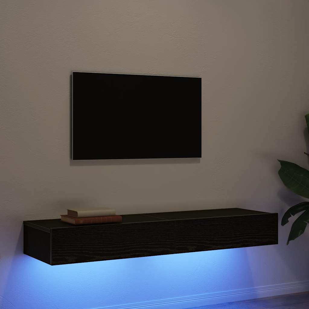 Meuble Tv Avec Éclairages Led 60X35X15,5 Cm