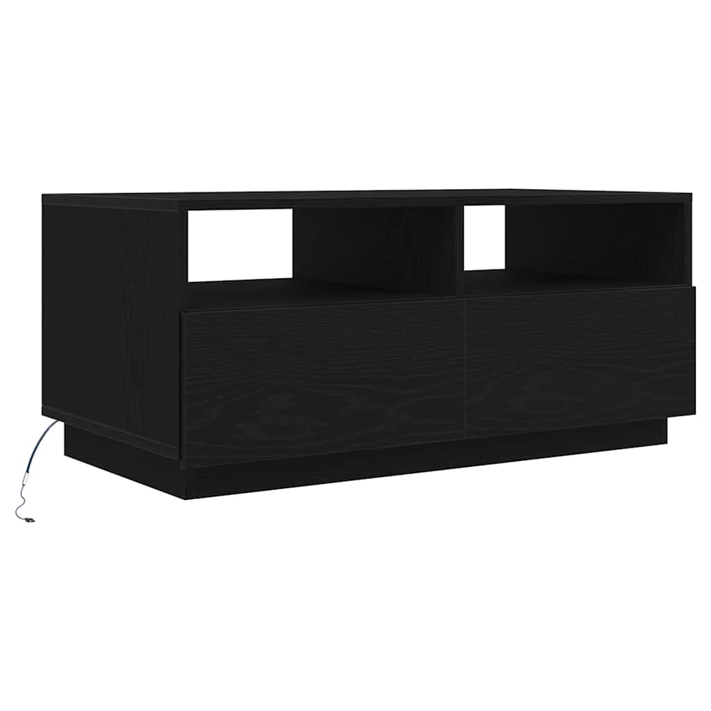 Table Basse Avec Lumières Led 90X49X40 Cm