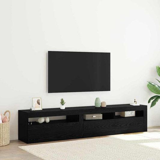 Meuble Tv 2 Pcs 195 X 35 X 40 Cm Bois D'ingénierie