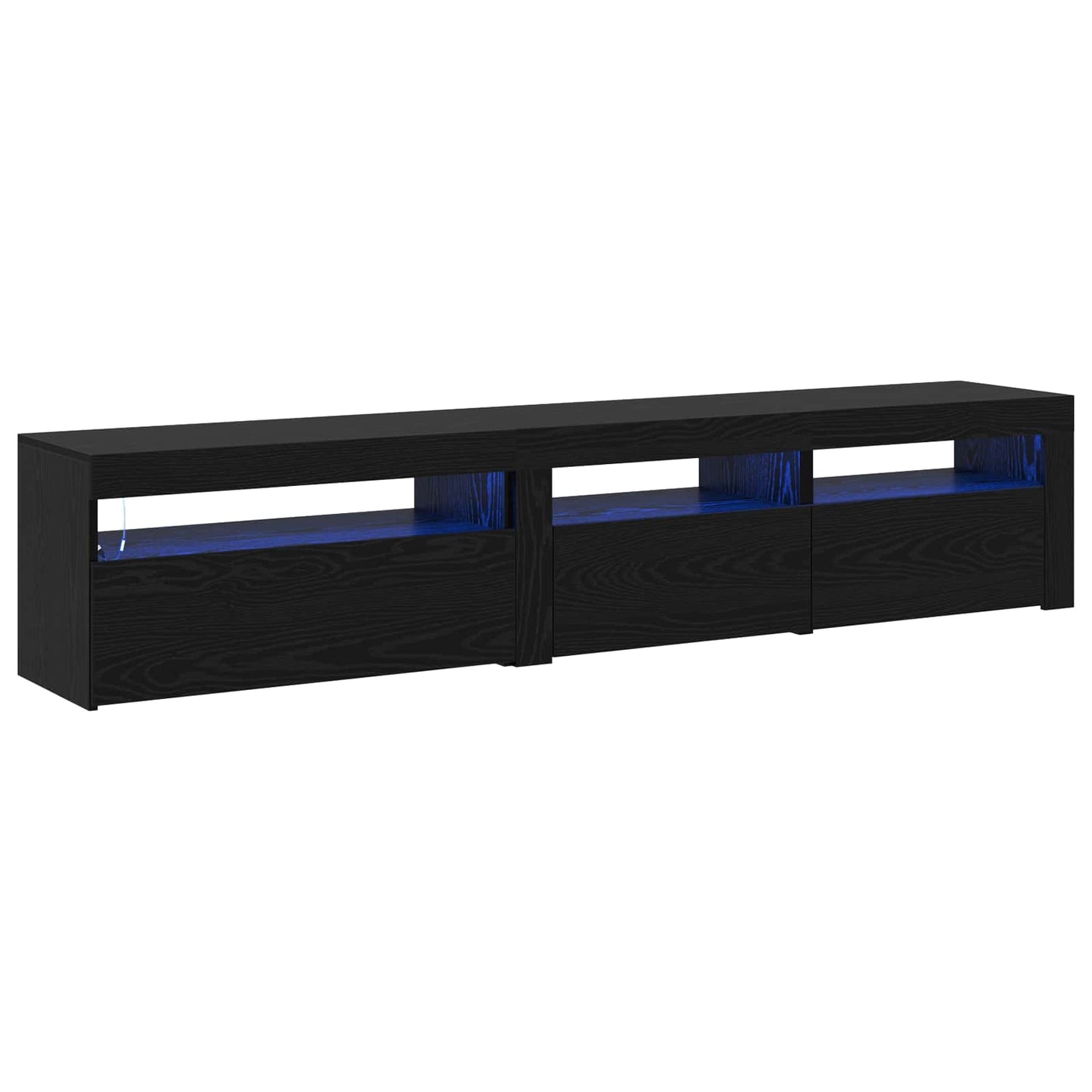 Meuble Tv 2 Pcs 195 X 35 X 40 Cm Bois D'ingénierie