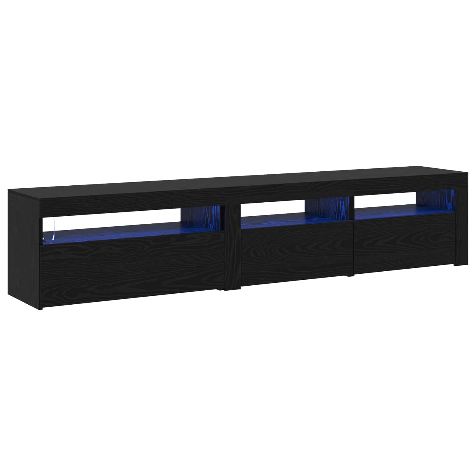 Meuble Tv 2 Pcs 195 X 35 X 40 Cm Bois D'ingénierie