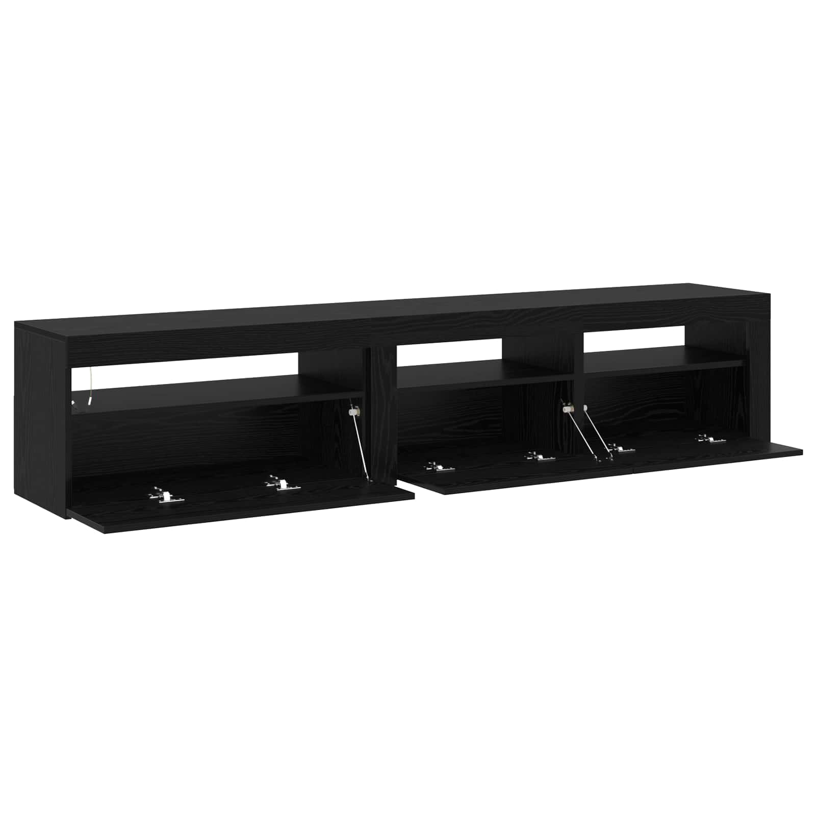Meuble Tv 2 Pcs 195 X 35 X 40 Cm Bois D'ingénierie