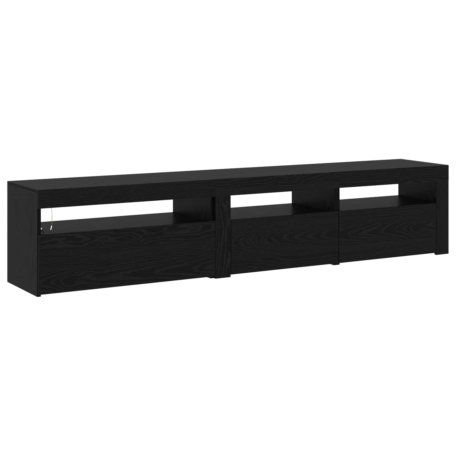 Meuble Tv 2 Pcs 195 X 35 X 40 Cm Bois D'ingénierie