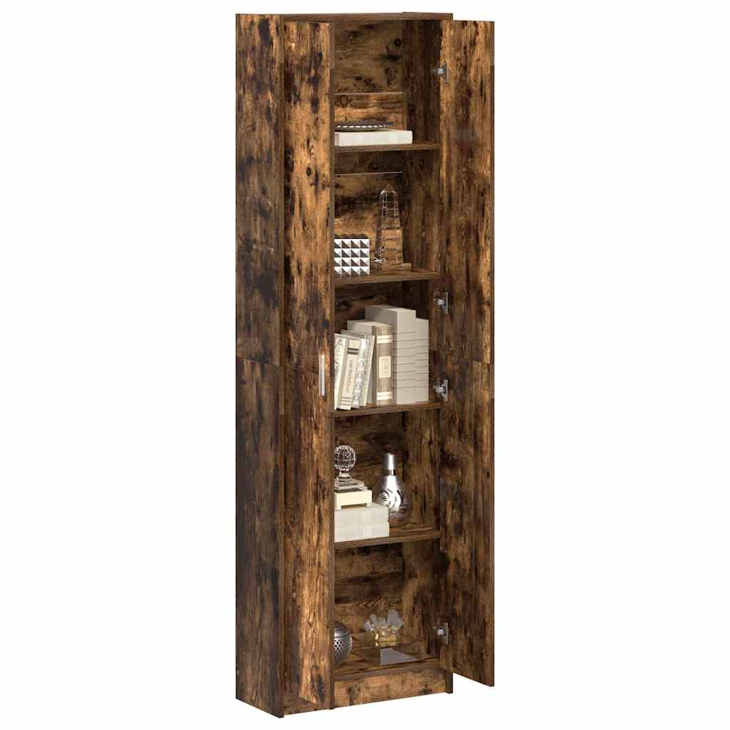 Smoked Oak Wardrobe 55 x 25 x 189 cm Engineered Wood