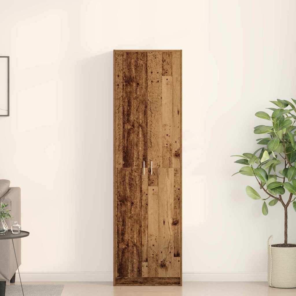 Old Wooden Wardrobe 55 x 25 x 189 cm Engineered Wood