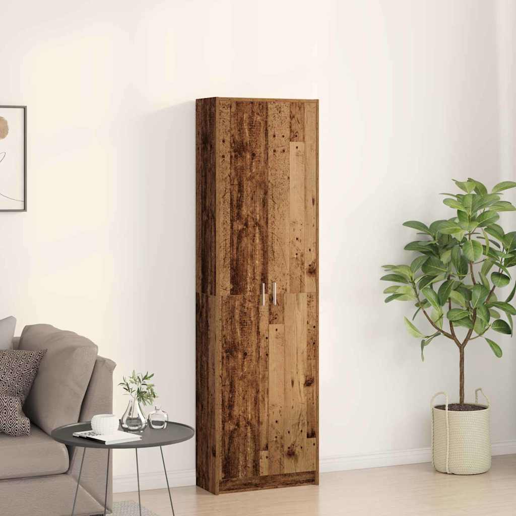 Old Wooden Wardrobe 55 x 25 x 189 cm Engineered Wood