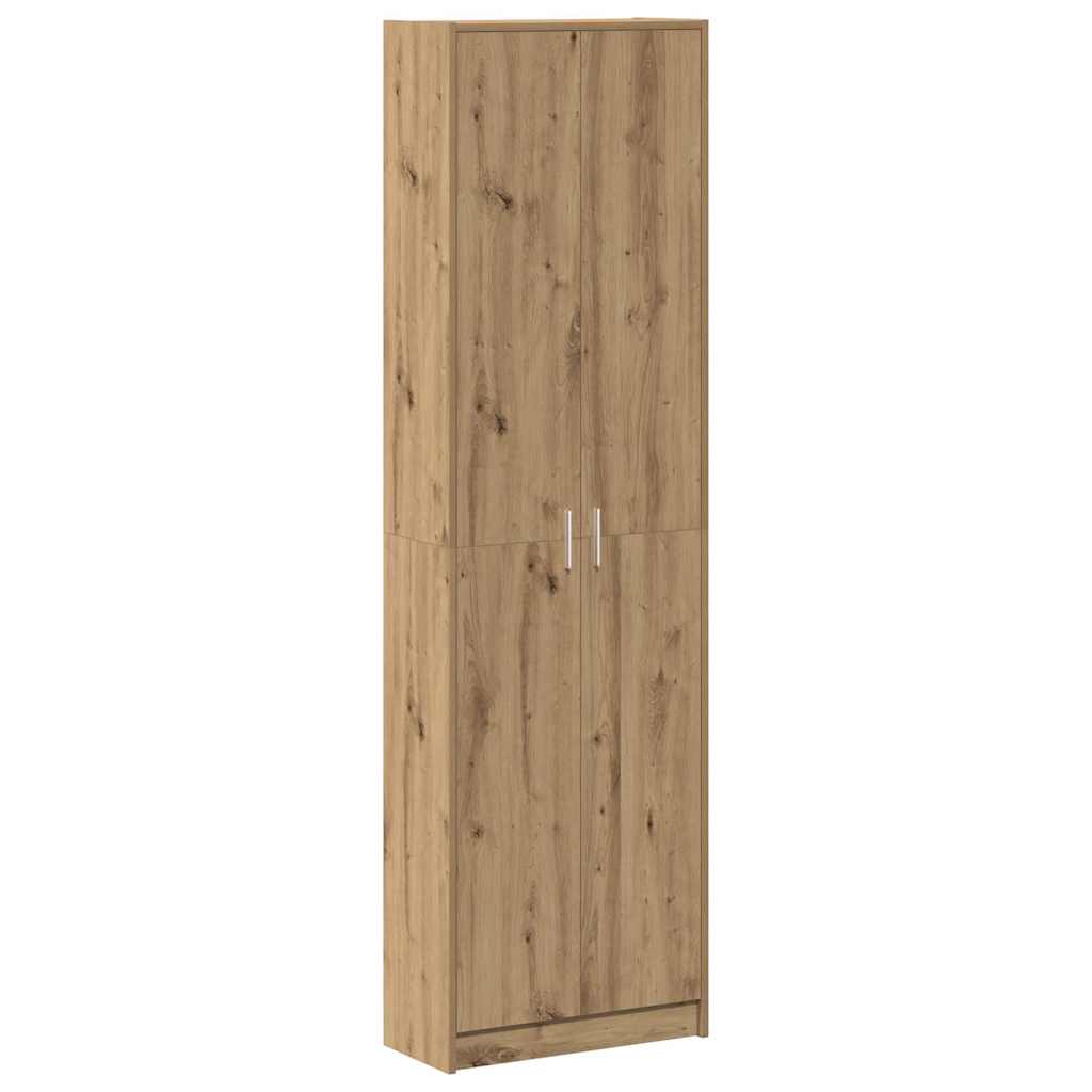 Artisan Oak Cabinet 55 x 25 x 189 cm Engineered Wood