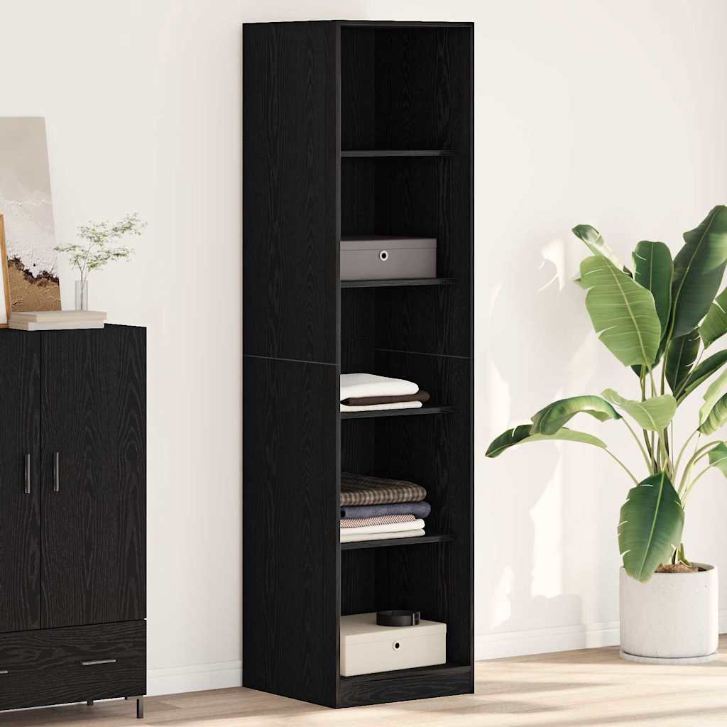 Black Oak Cabinet 50 x 50 x 200 cm Engineered wood