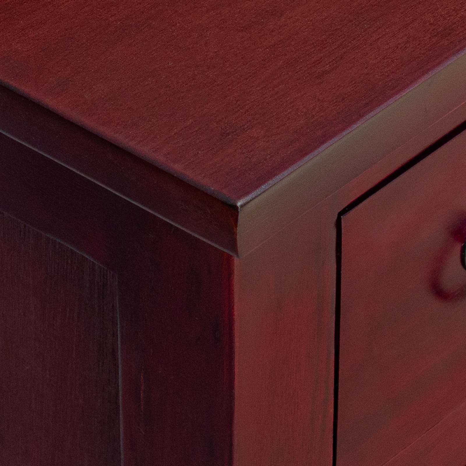 Commode Marron 45 X 35 X 100,5 Cm Bois De Mahogany Massif