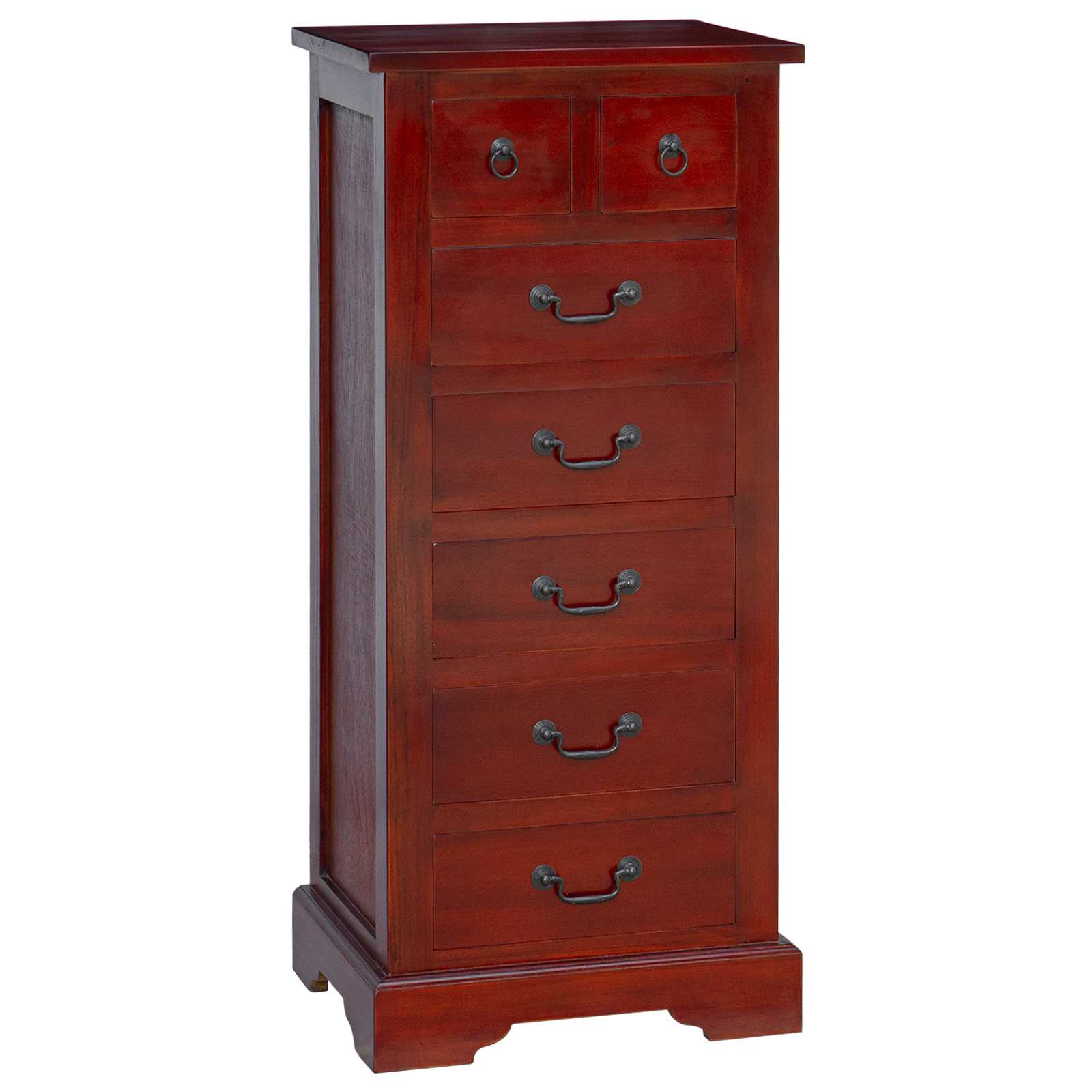 Commode Marron 45 X 35 X 100,5 Cm Bois De Mahogany Massif