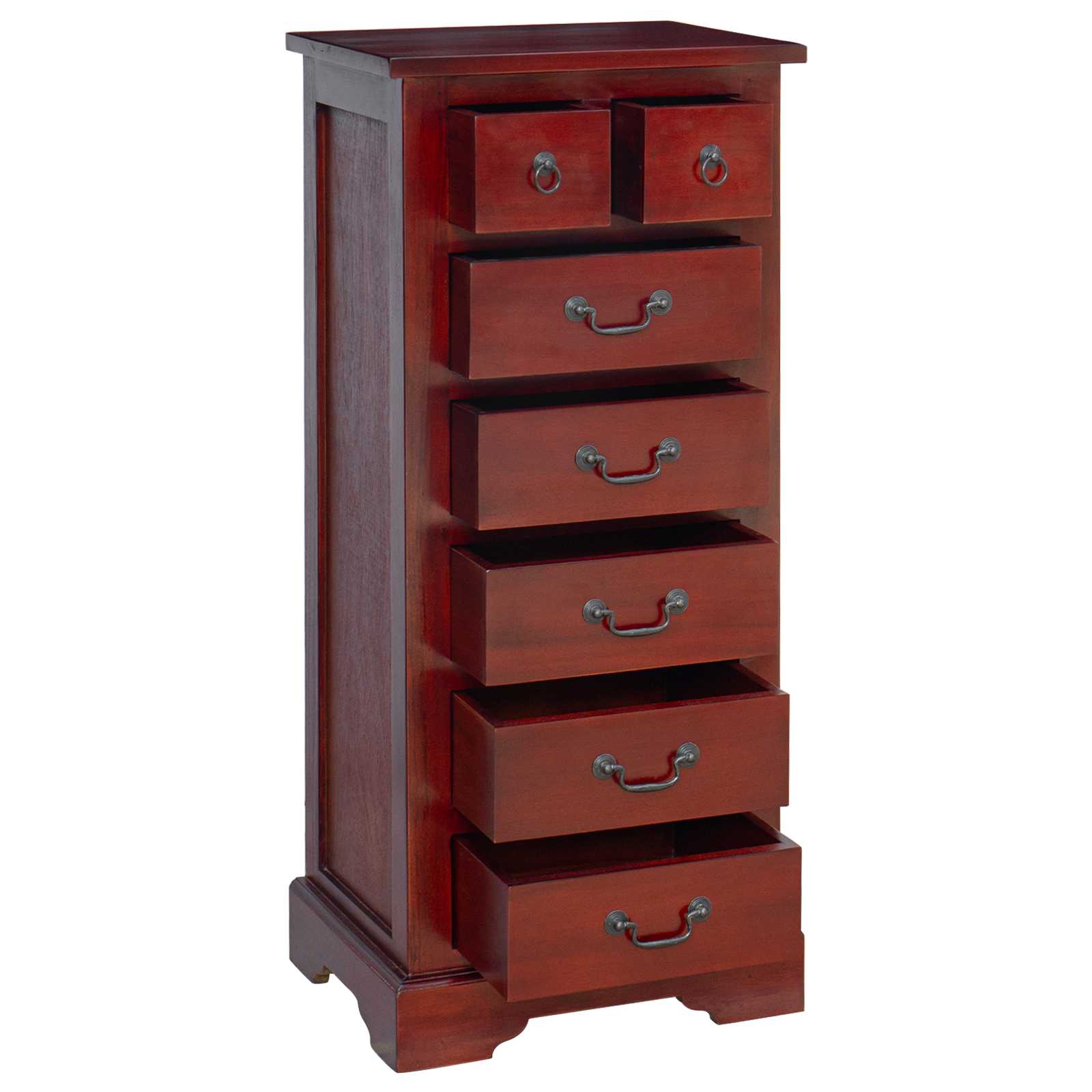 Commode Marron 45 X 35 X 100,5 Cm Bois De Mahogany Massif