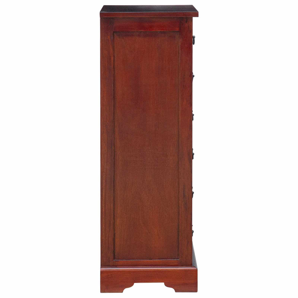 Commode Marron 45 X 35 X 100,5 Cm Bois De Mahogany Massif